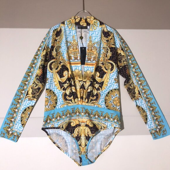 Versace Printed Bodysuit - Picture 1 of 6